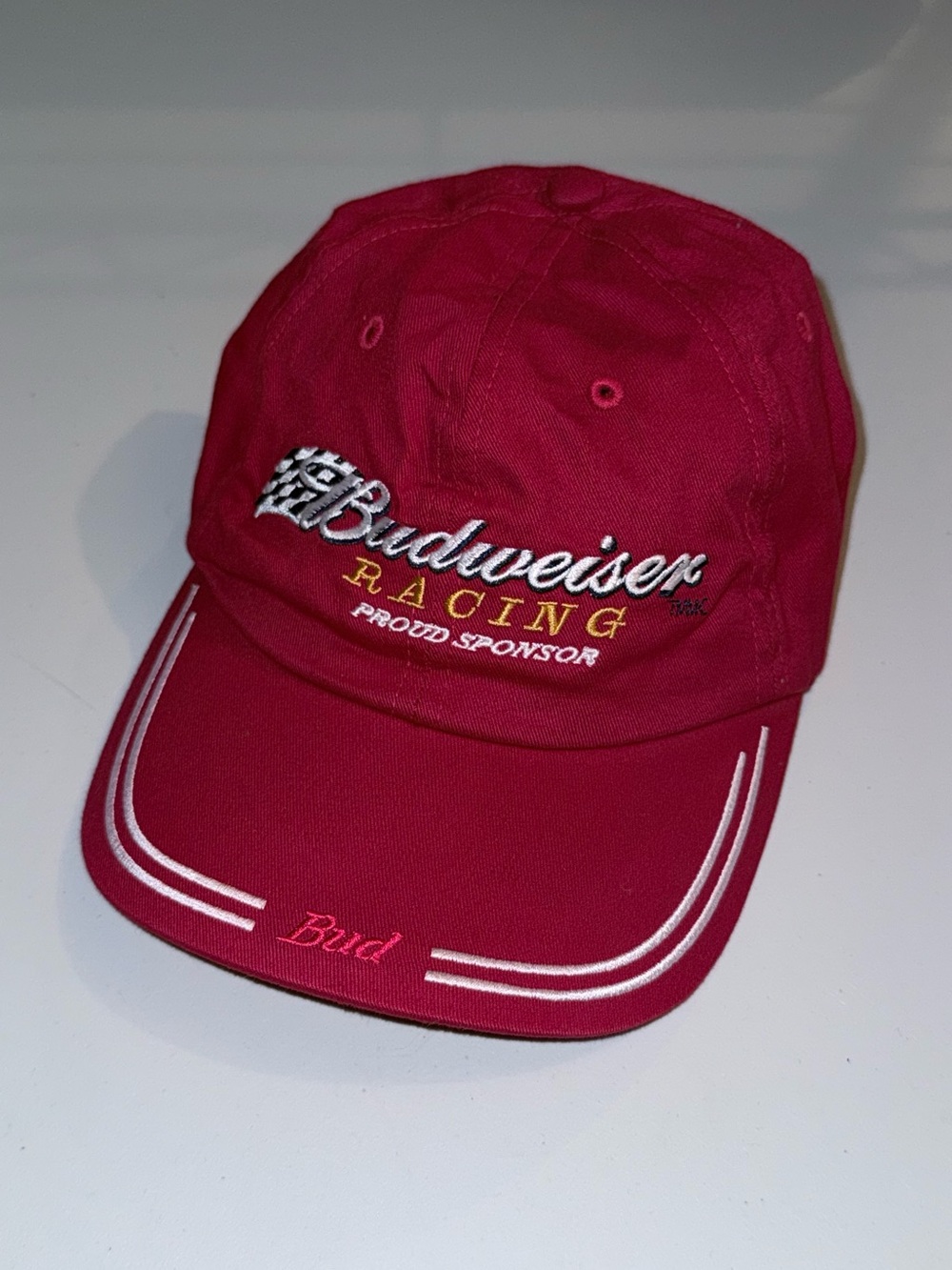 Vintage Budweiser Racing hat